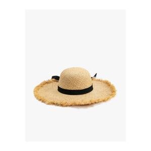 Koton Straw Hat Sombrero with Ribbon Detail