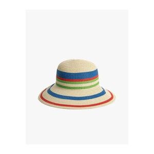 Koton Bucket Straw Hat Textured Multicolor