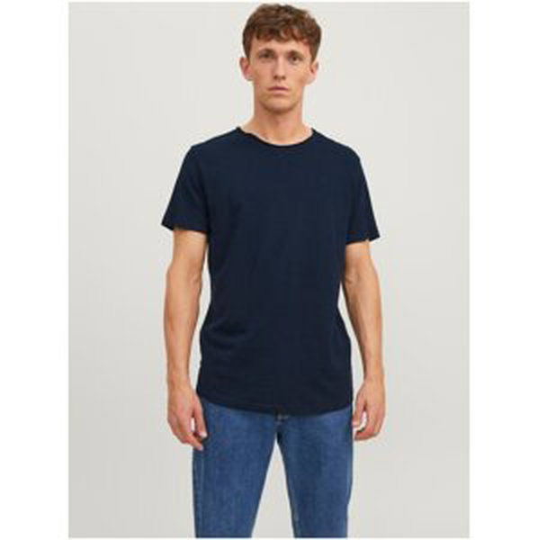 Men's Jack & Jones Basher T-Shirt Navy Blue - Men's