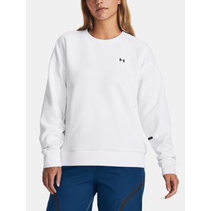 Under Armour Sweatshirt Unstoppable Flc Crew-WHT - Women