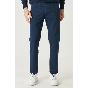 ALTINYILDIZ CLASSICS Men's Navy Blue Comfort Fit 360 Degree All-Way Side Pocket Trousers