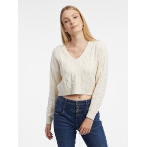 Orsay Creamy women's cropped sweater - Women