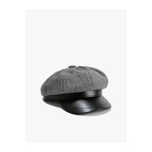 Koton Cap Hat Leather Appearance Detailed
