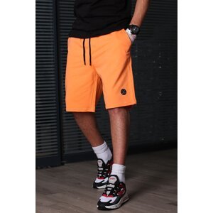 Madmext Men's Orange Basic Shorts 5446