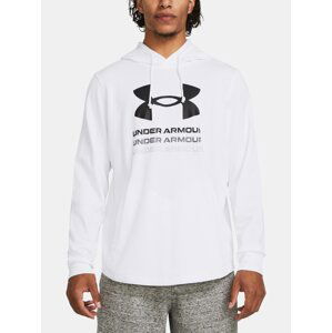 Under Armour Sweatshirt UA Rival Terry Graphic Hood-WHT - Men