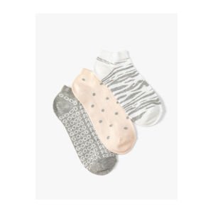 Koton Leopard Patterned 3-piece Set of Booties and Socks