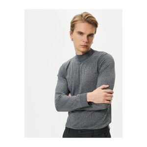 Koton Half Turtleneck Sweater Slim Fit Marked