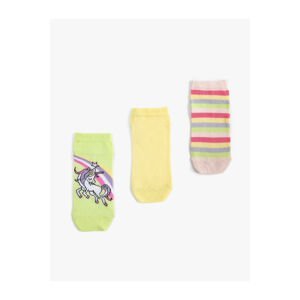 Koton Girls' Unicorn Socks Set 3-Pack Multi Color