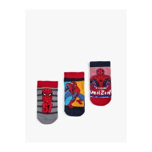Koton 3-Piece Spider-Man Socks Set Printed Licensed