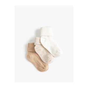 Koton 3-Set Colored Socks Cotton