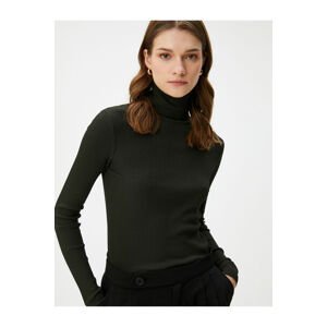 Koton Turtleneck Sweater Basic Ribbed