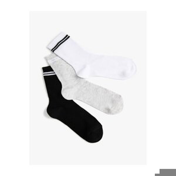 Koton Striped Socks Set Cotton Blended