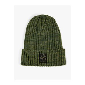 Koton Knit Beanie Fold Label Printed