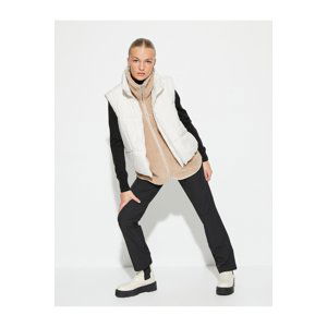 Koton Puffer Vest High Neck Zippered Pocket