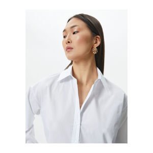 Koton Basic Poplin Shirt Long Sleeve Buttoned Cotton