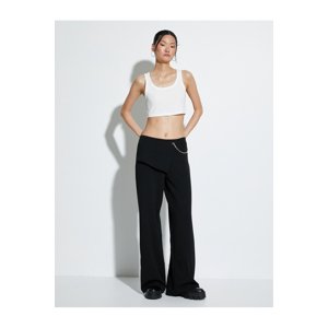 Koton Wide Strap U Neck Ribbed Crop Undershirt