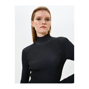 Koton Half Turtleneck Sweater Ribbed Long Sleeve Slim Fit