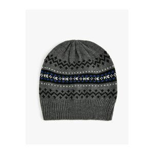 Koton Knitted Beret Ethnic Patterned Multicolored