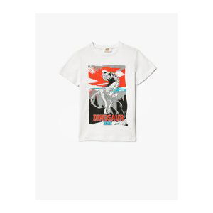 Koton Dinosaur T-Shirt Short Sleeve Crew Neck