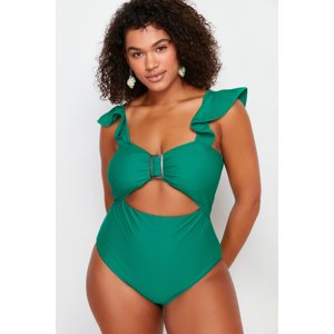 Trendyol Curve Green Balconette Swimsuit with Recovery Effect