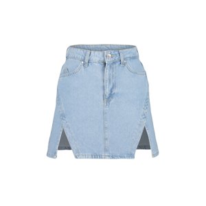 Trendyol Limited Edition Light Blue Slit Mini Denim Skirt