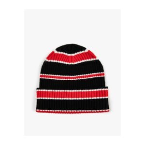 Koton Knit Beanie Multicolored Stripe Pattern