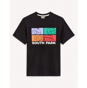 Čierne pánske tričko Celio South Park