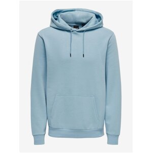 Light Blue Men's Basic Hoodie ONLY & SONS Ceres - Men