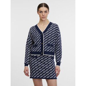 Orsay Navy Blue Women's Patterned Cardigan - Women's