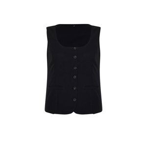 Trendyol Curve Black Square Neck Vest