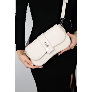 LuviShoes EDAL Women's Cream Crossbody Bag