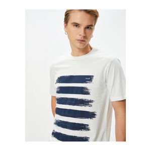 Koton Abstract Printed T-Shirt Crew Neck Short Sleeve Cotton