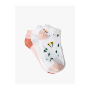 Koton 3-Piece Booties Socks Set Floral Pattern Multi Color