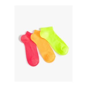 Koton 3-Pack Multi Color Basic Booties Socks Set