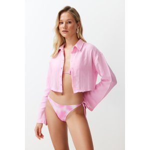 Trendyol Pink Woven Muslin Shirt