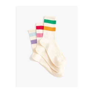 Koton 3-Piece Striped College Socks Set