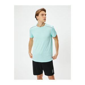 Koton Sports T-Shirt Reflector Printed Short Sleeve Crew Neck