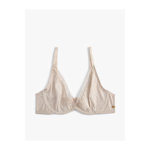 Koton Underwire Seamless Bra with Lace Detail
