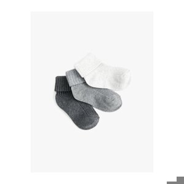 Koton 3-Piece Set of Basic Socks Cotton