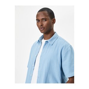 Koton Summer Shirt Short Sleeve Classic Collar Buttoned Cotton