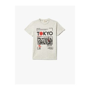 Koton Boys' T-shirt 4skb10500tk Gray