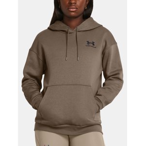 Under Armour Essential Fleece Hoodie-BRN - Women