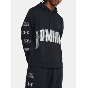 Under Armour Sweatshirt UA Essential Flc Nov Hood-BLK - Men's