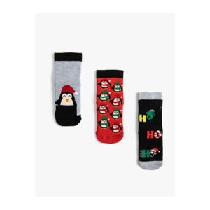 Koton Christmas Themed Socks Set Multi Color