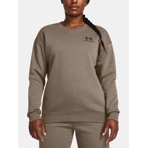 Under Armour Sweatshirt Essential Fleece Crew-BRN - Women