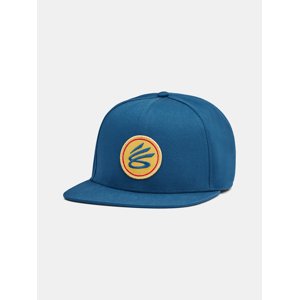 Under Armour Cap M Curry Flatbrim Snapback-BLU - Men's