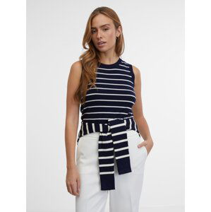 Orsay Women's Striped Top Navy Blue - Women's