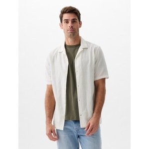 GAP Linen Shirt with Short Sleeves - Men's