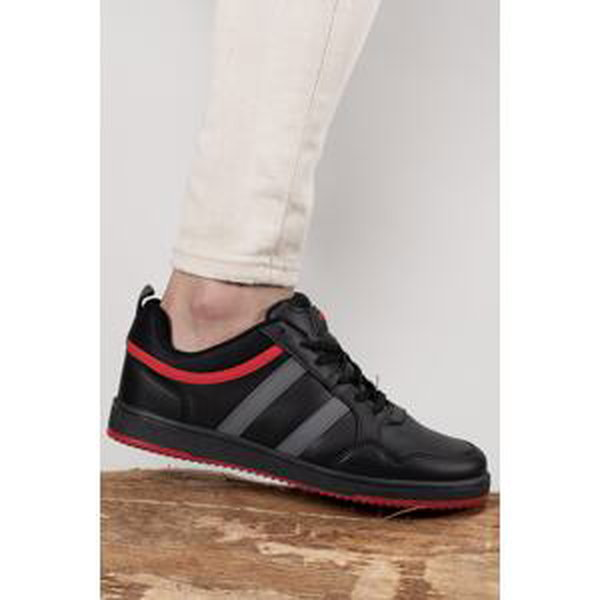 Riccon Men's Sneakers 00122022 Black Red