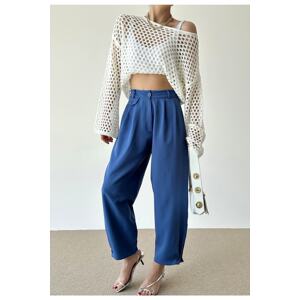 Laluvia Buttoned Leg Trousers